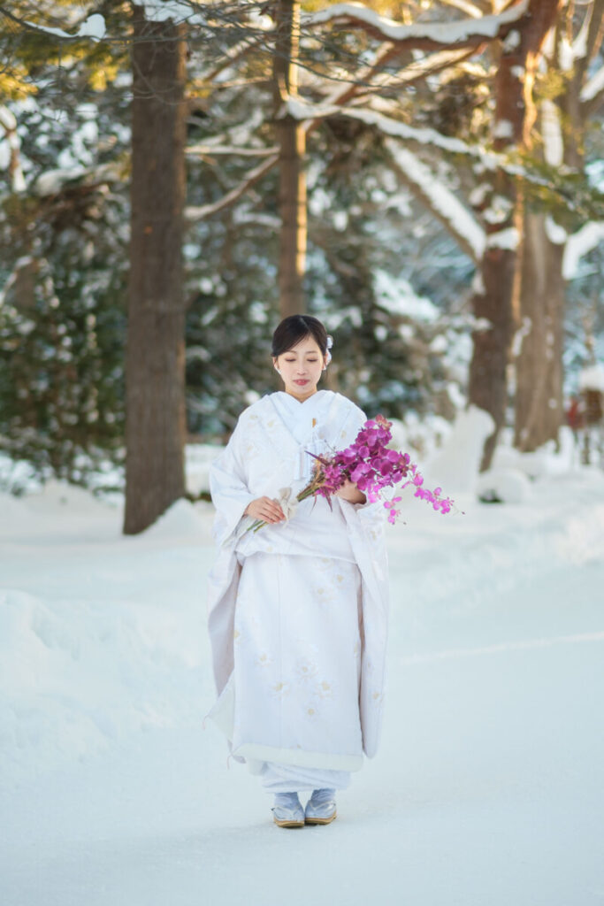 北海道❄️雪の中でロケフォト❄️